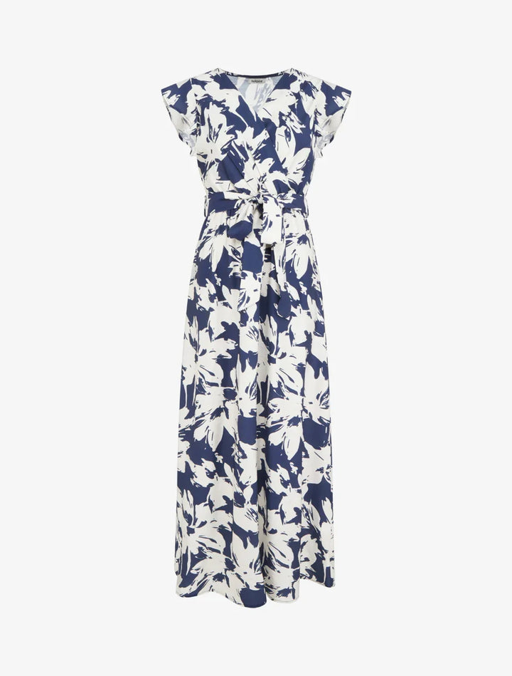 Elvira | Langes Kleid mit Blumenmuster