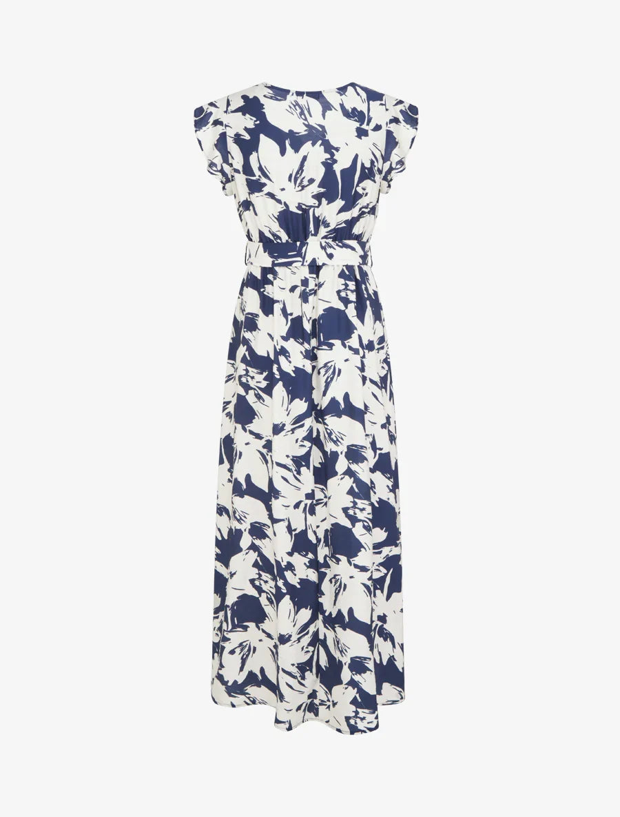 Elvira | Langes Kleid mit Blumenmuster