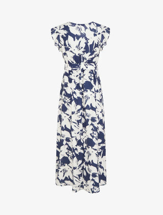 Elvira | Langes Kleid mit Blumenmuster
