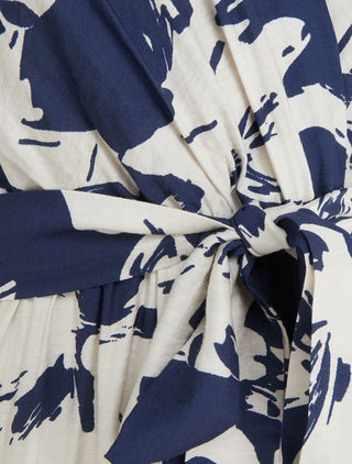 Elvira | Langes Kleid mit Blumenmuster