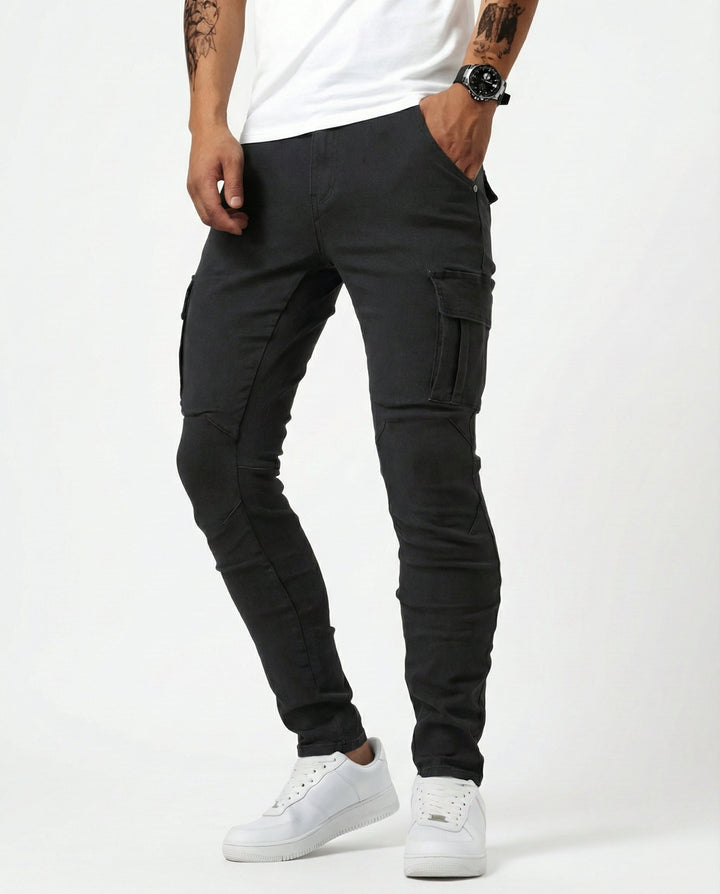 Arden | Slim Fit Stretch Cargo Jeans für Herren