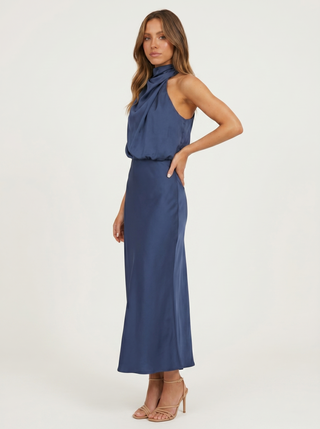 Carmina | Langes Kleid mit Halterneck