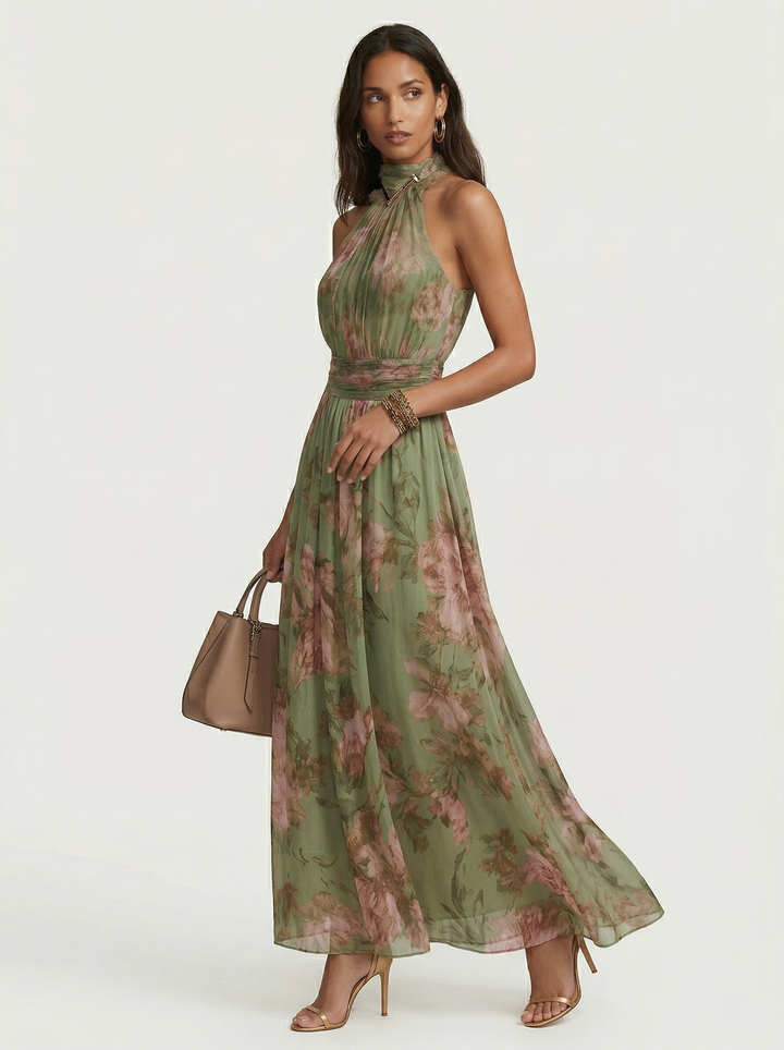 Olivia | Langes florales Kleid