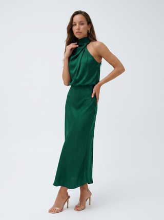 Carmina | Langes Kleid mit Halterneck