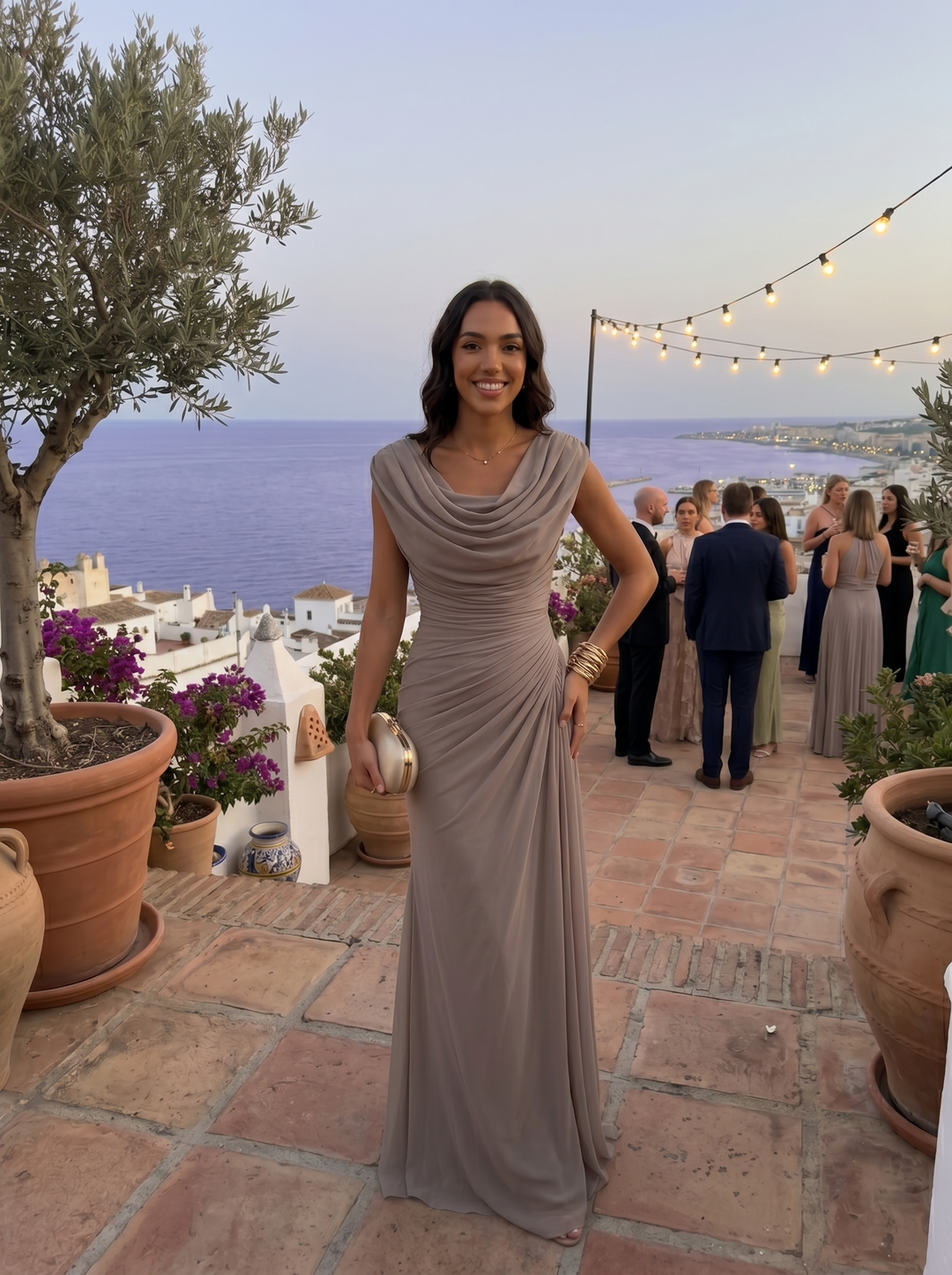 Amalia | Elegantes langes Kleid