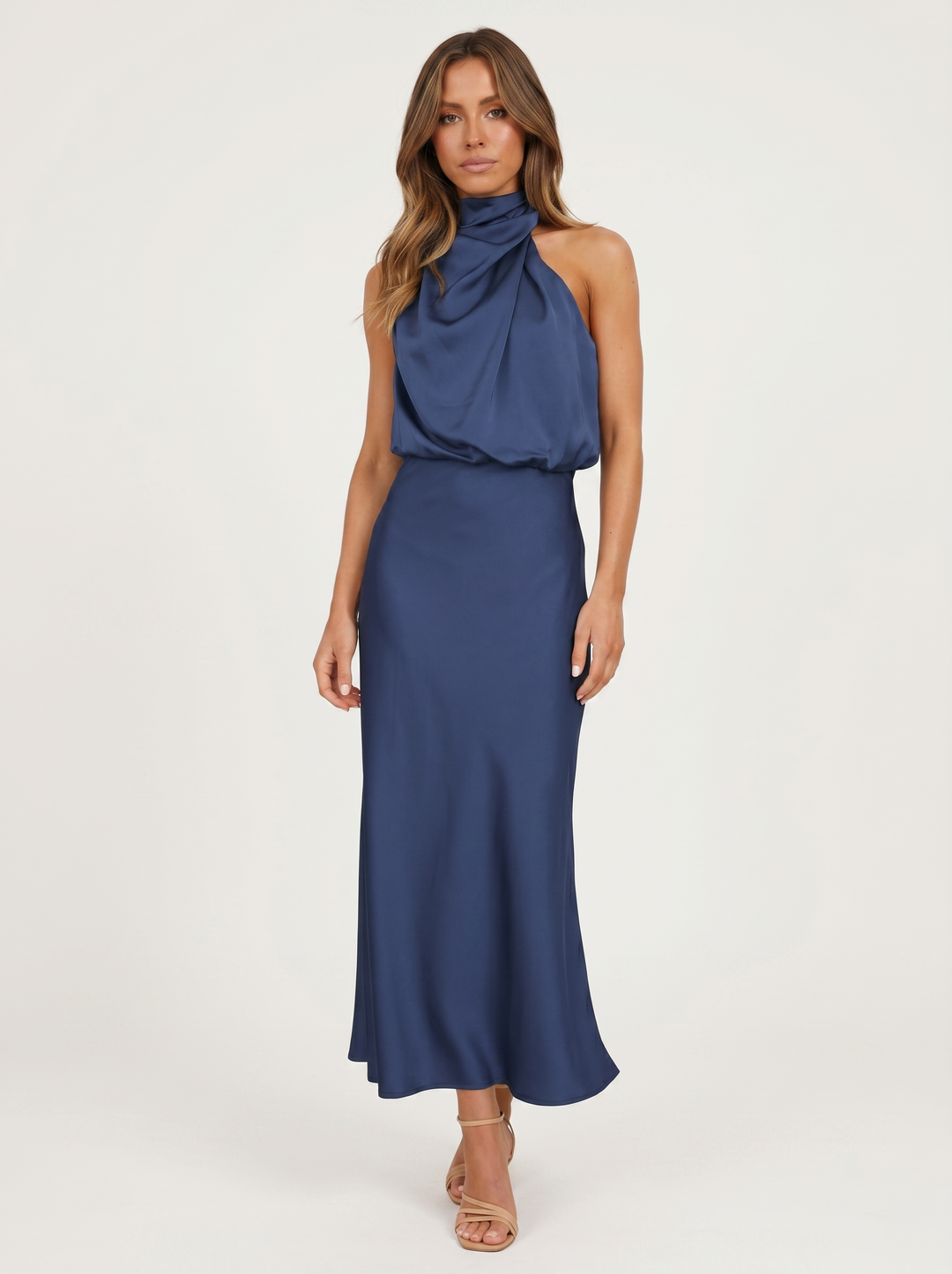 Carmina | Langes Kleid mit Halterneck