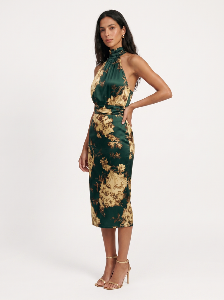 Marieta | Elegantes Kleid mit Halterkragen