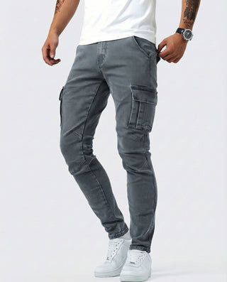 Arden | Slim Fit Stretch Cargo Jeans für Herren