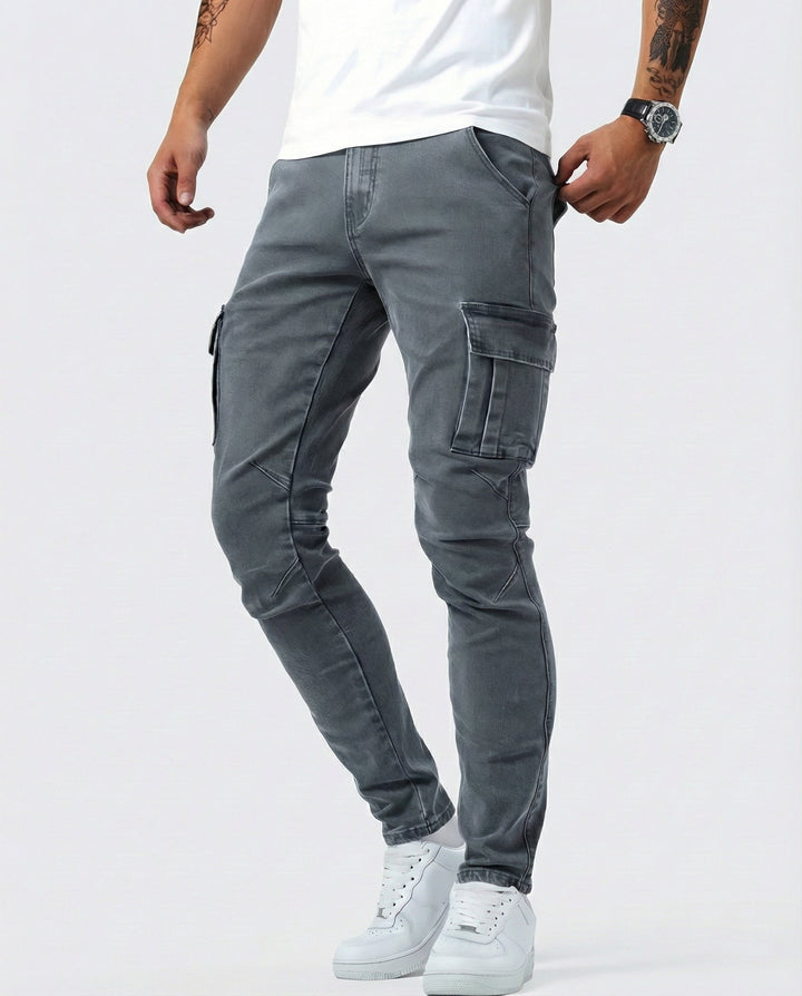 Arden | Slim Fit Stretch Cargo Jeans für Herren