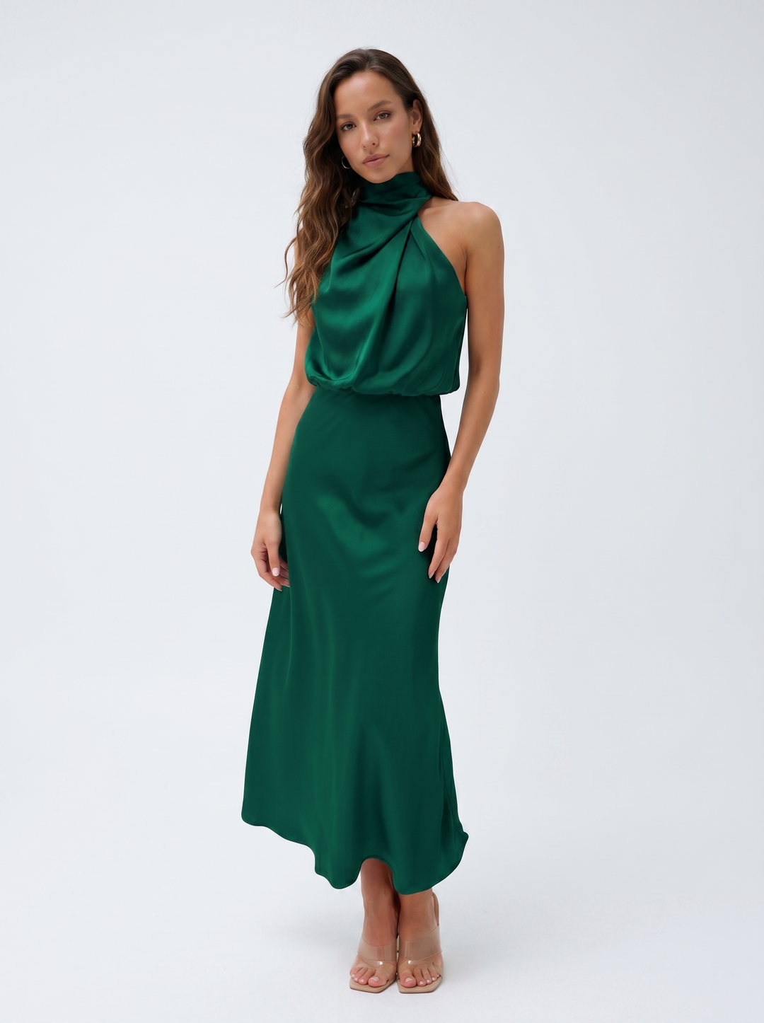 Carmina | Langes Kleid mit Halterneck