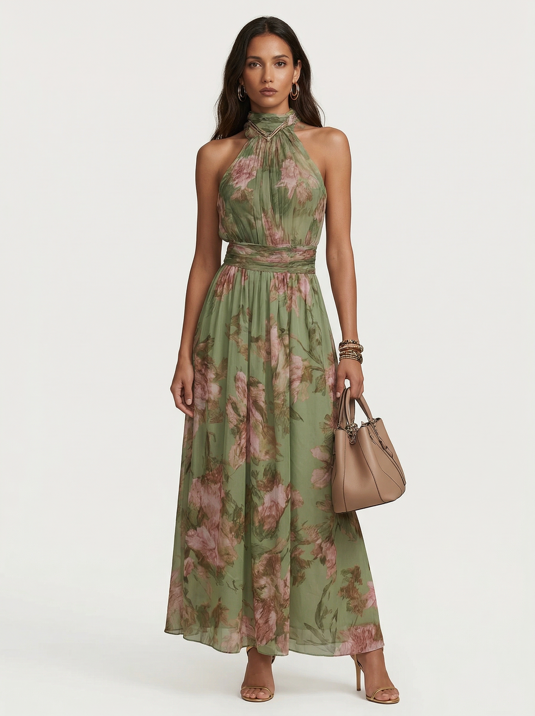 Olivia | Langes florales Kleid