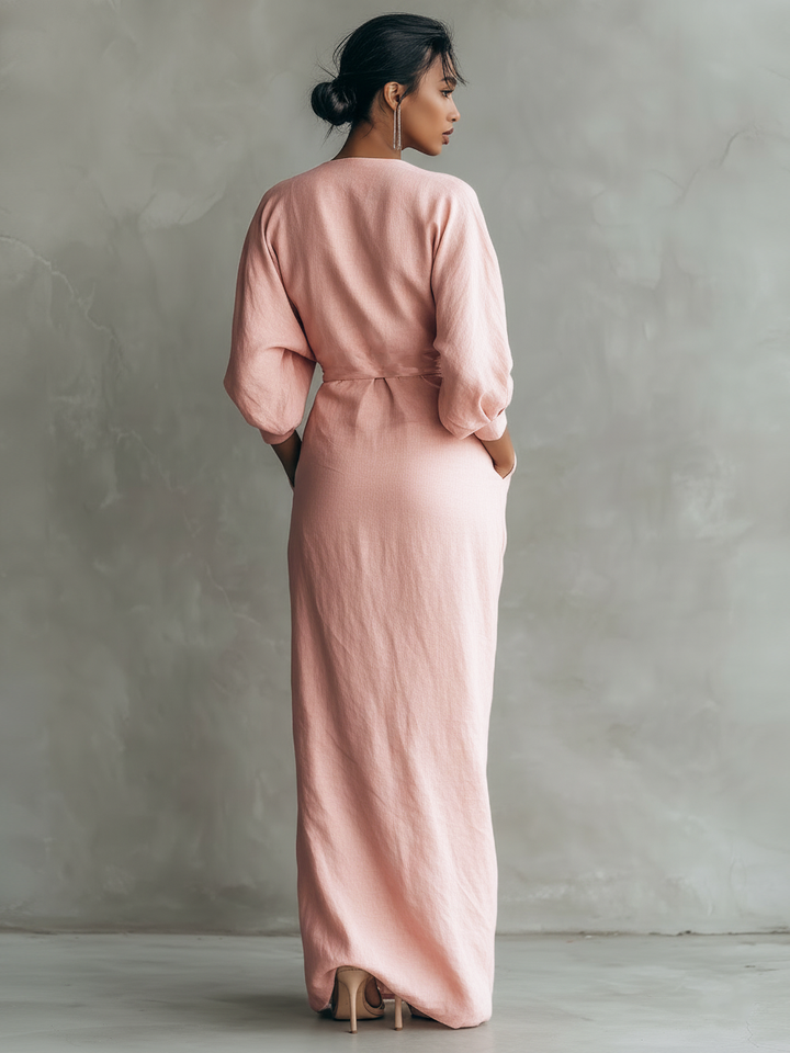 Roselle | Weiches Wickel-Abendkleid