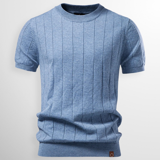 Luca | Luxe Geripptes T-Shirt