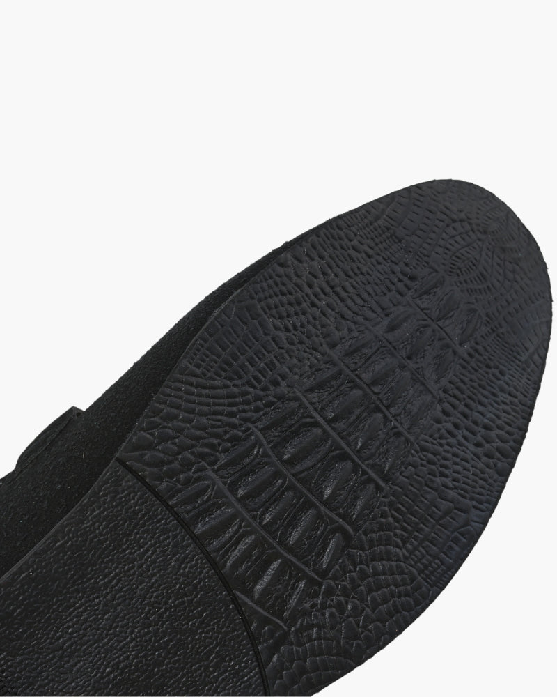 Luxuriöse Wildleder Slipper