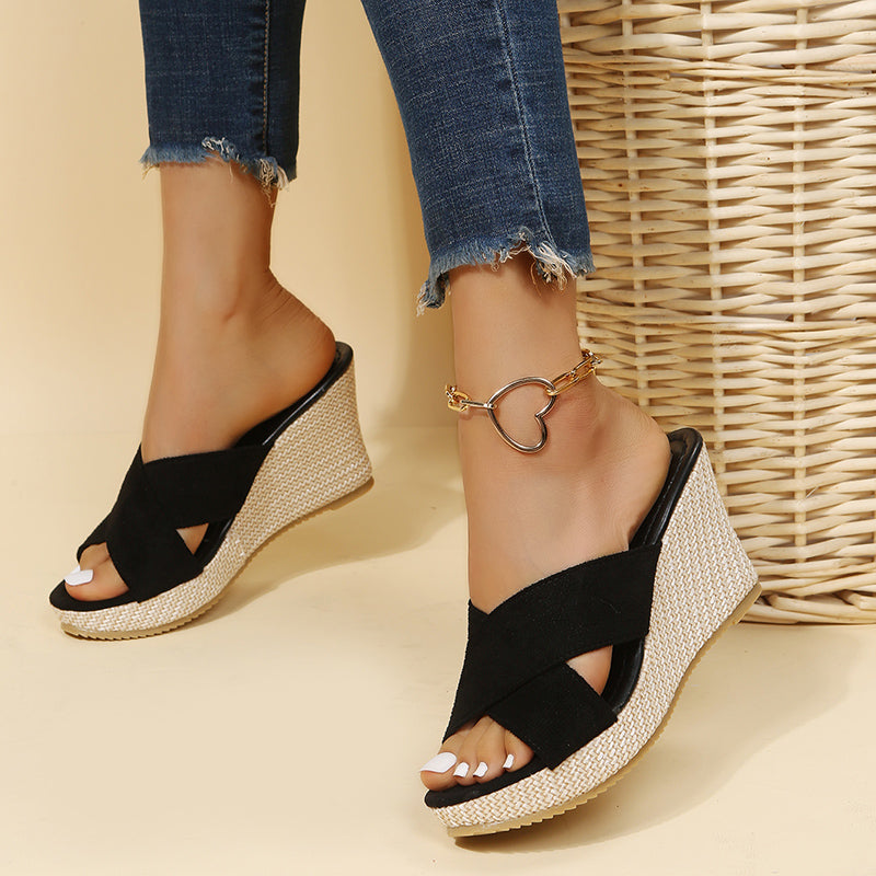 Carla | Bequeme Keilsandalen