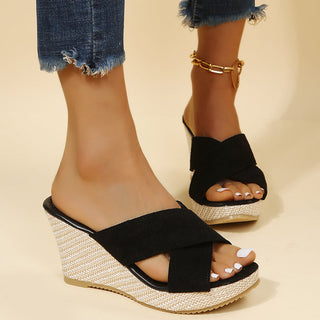 Carla | Bequeme Keilsandalen