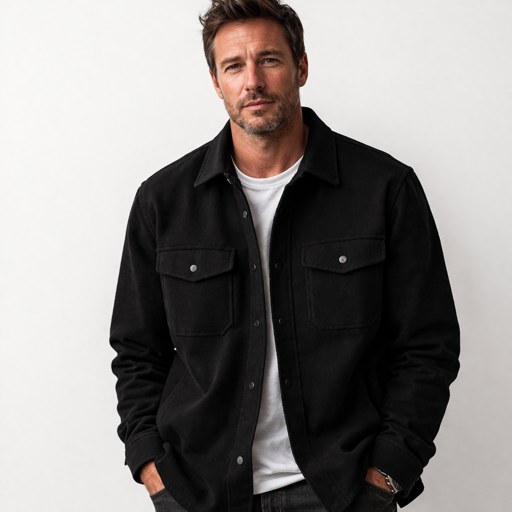 FRIEDRICH | Klassisches Herren-Overshirt mit Knöpfen