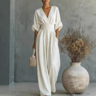 Marina | Lockerer Jumpsuit mit weitem Bein