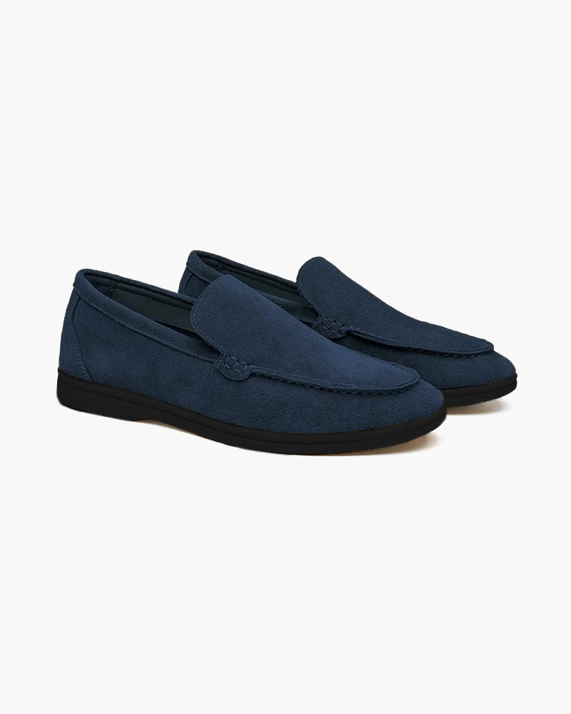 Premium Wildleder Slipper - Schwarze Sohlen