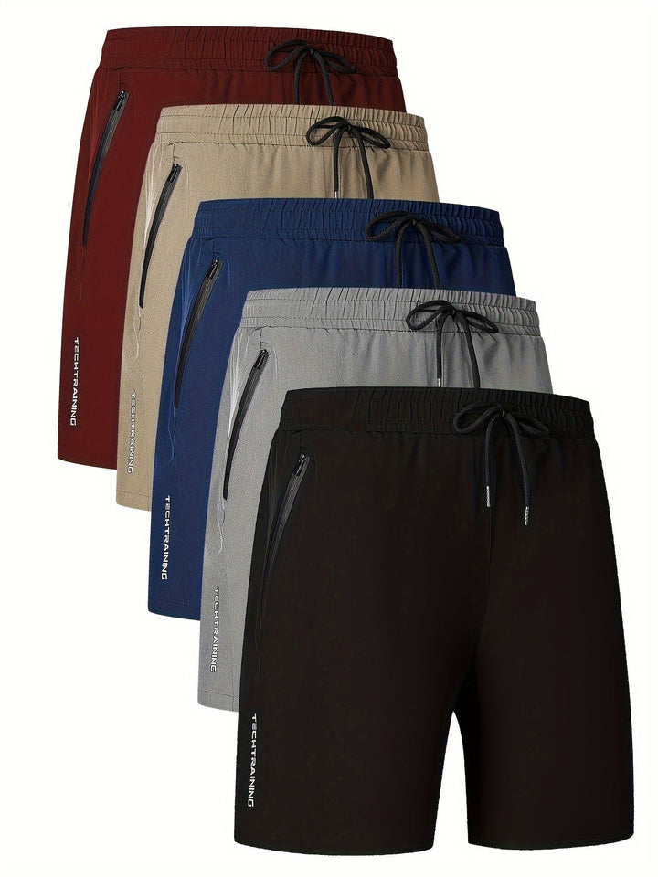 Marc | Herren Schnell trocknende Shorts mit Reißverschluss