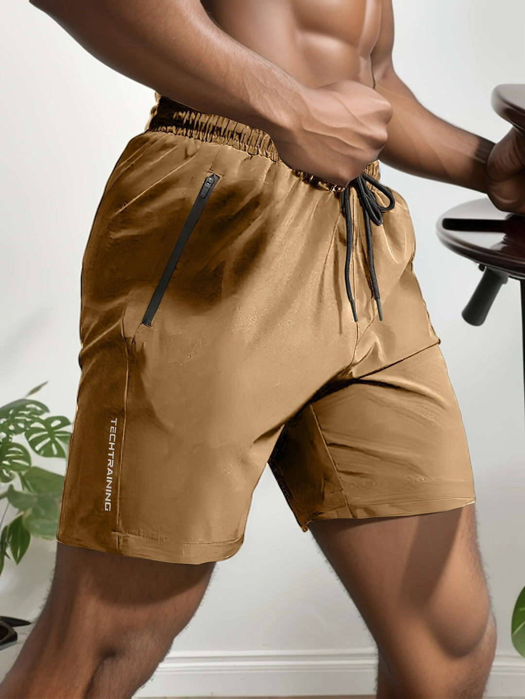 Marc | Herren Schnell trocknende Shorts mit Reißverschluss