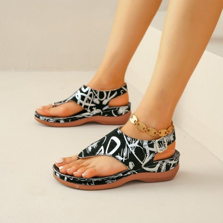 Flow | Sandalen mit Blumenmuster