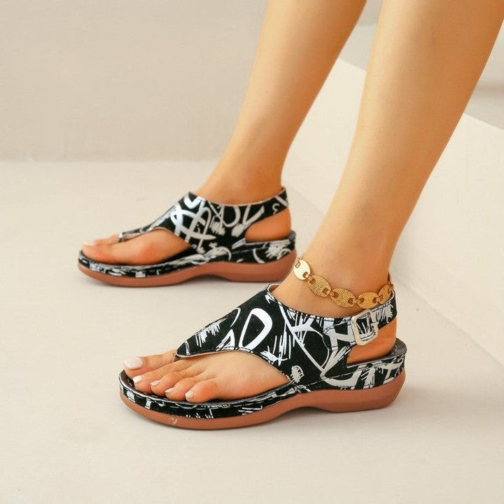 Flow | Sandalen mit Blumenmuster