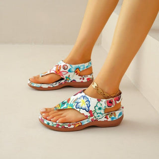 Flow | Sandalen mit Blumenmuster