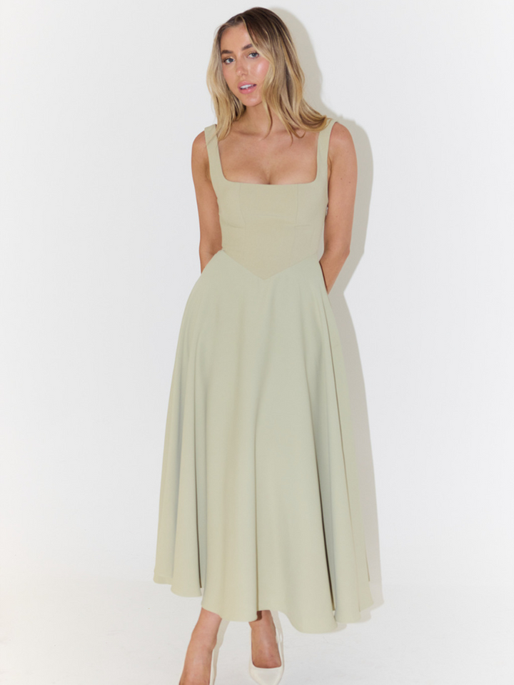 MELISA | Elegantes Midi-Kleid mit femininer Silhouette