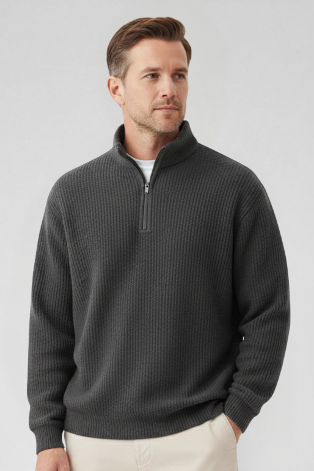 DAMIEN | Zip-Pullover mit täglichem Komfort und zeitlosem Stil