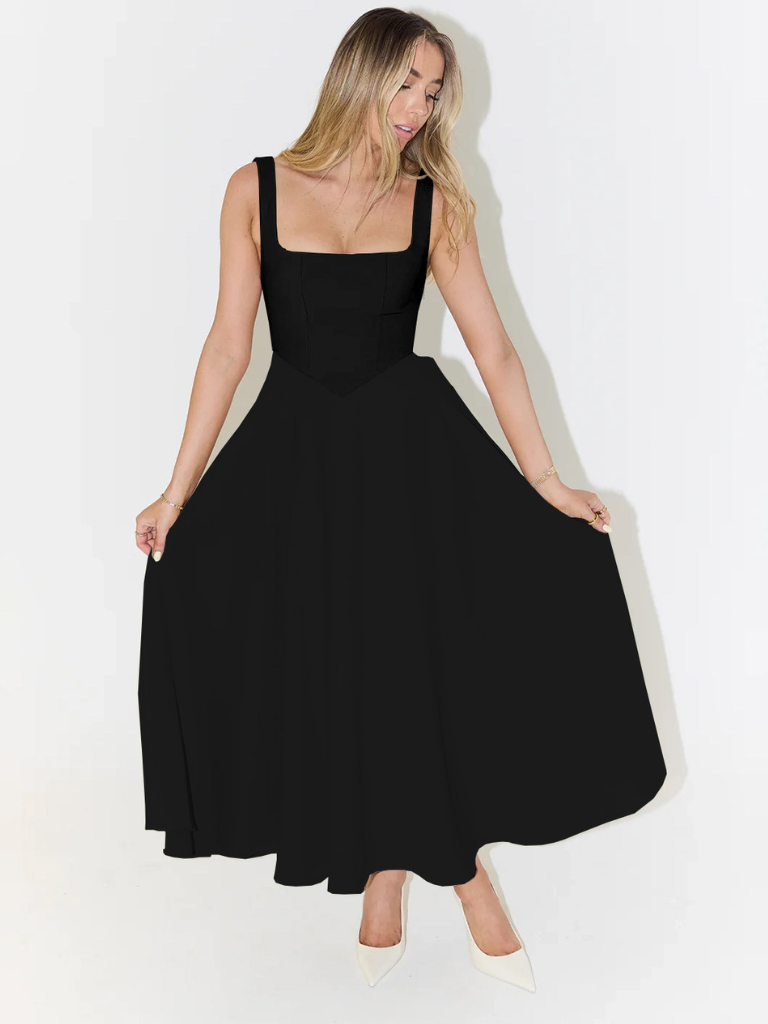 MELISA | Elegantes Midi-Kleid mit femininer Silhouette