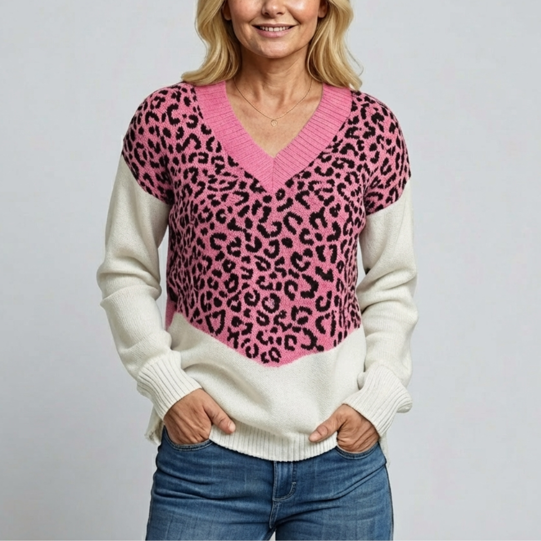 Isa | Pullover Léopard Chic