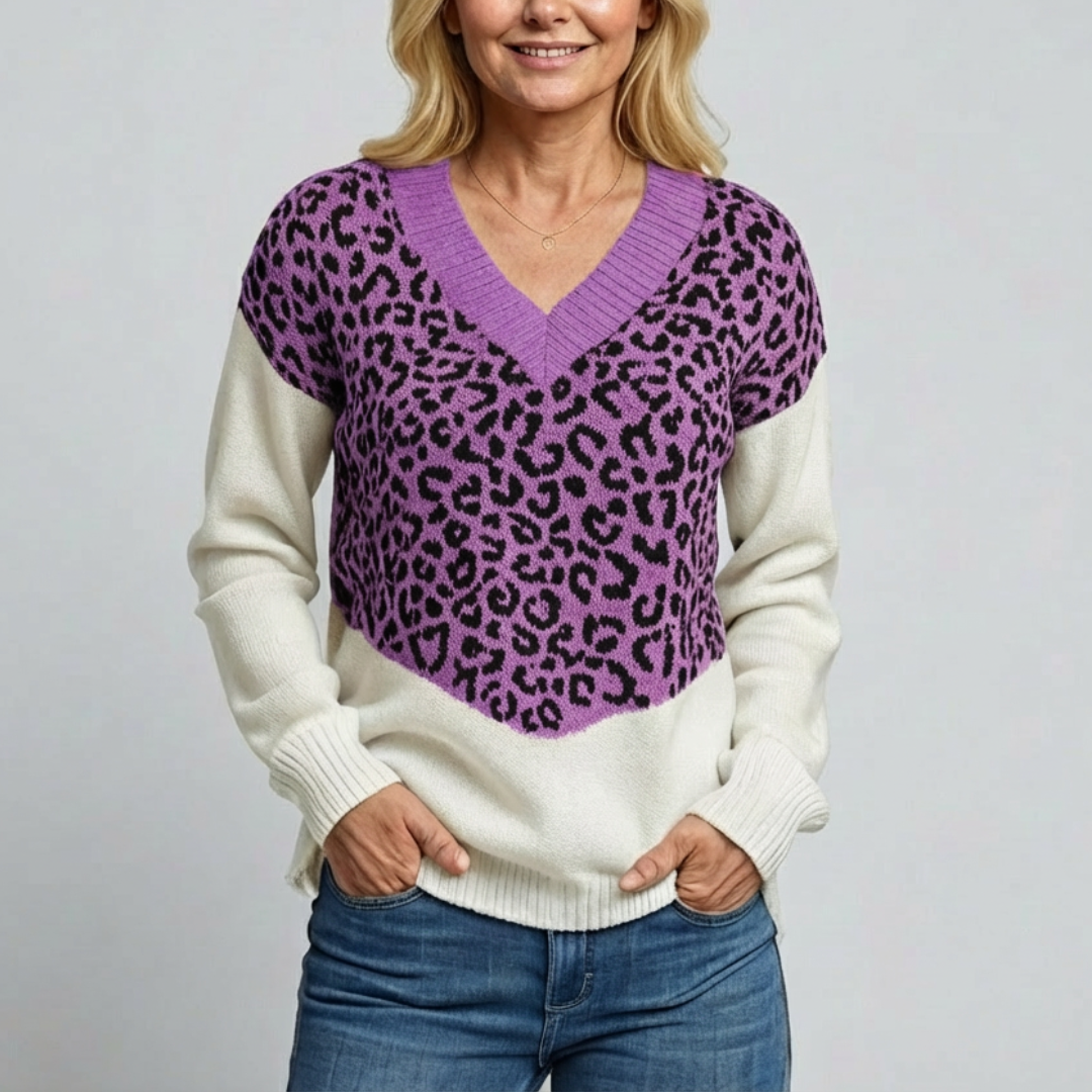 Isa | Pullover Léopard Chic