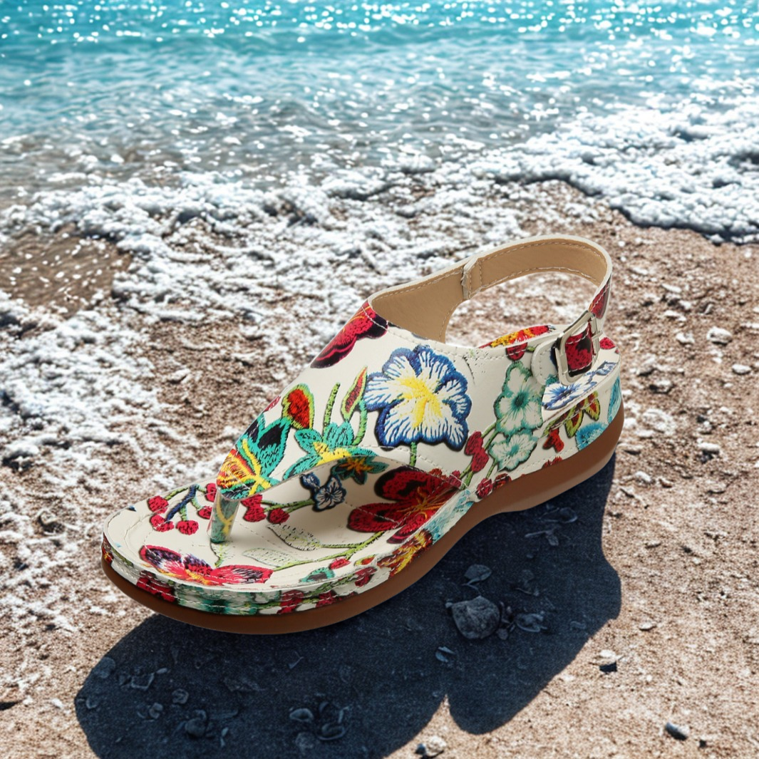 Flow | Sandalen mit Blumenmuster