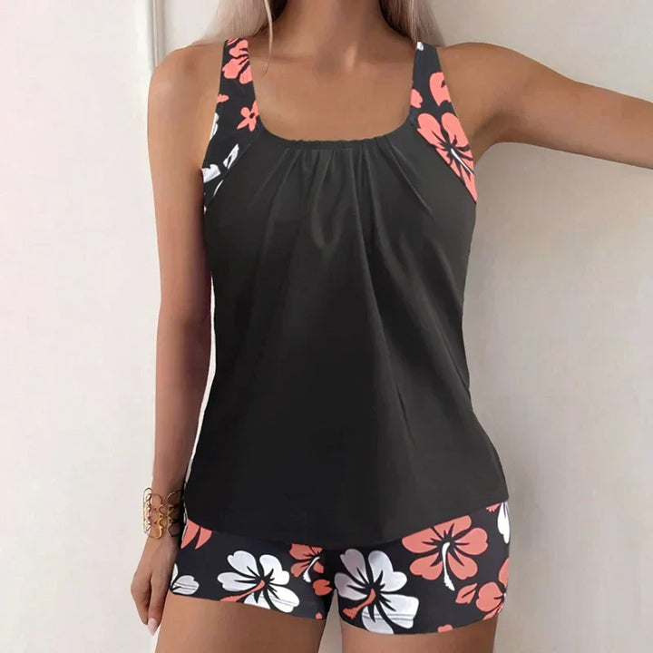 Tatjana | Tankini mit Hibiskus-Print