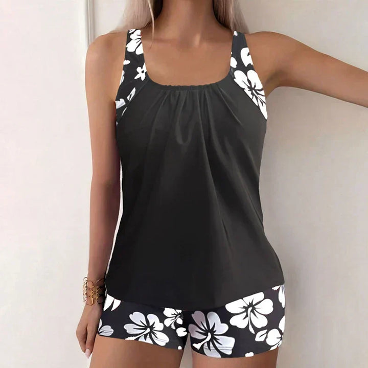 Tatjana | Tankini mit Hibiskus-Print