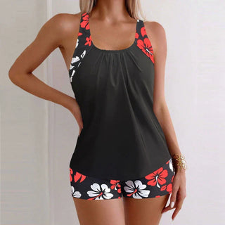 Tatjana | Tankini mit Hibiskus-Print