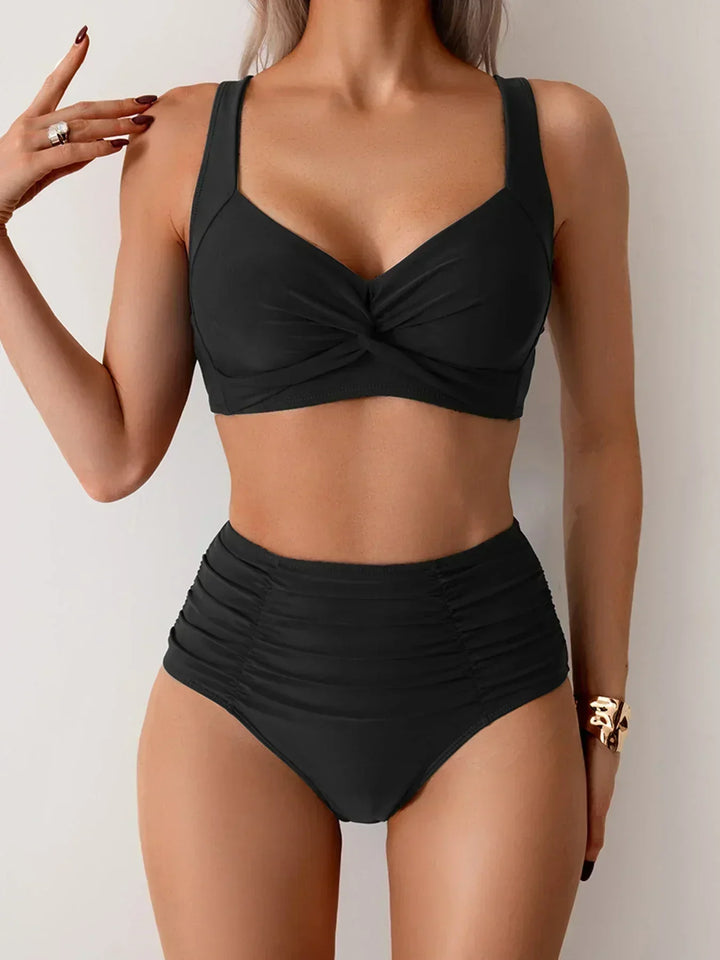 Lisanne | High-Waist-Bikini mit Front-Twist