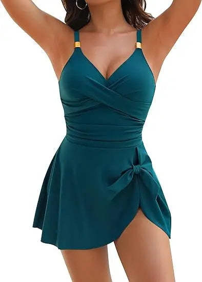Yarrah | Schwimmkleid mit Wickel-Top