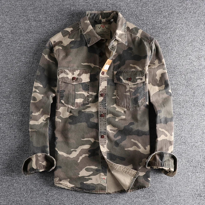 Adrie | Camouflage-Hemd – Lässiger Button-Up Stil