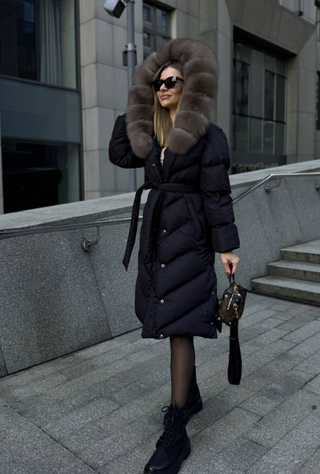 Christina | Elegante Freizeitjacke mit Kunstfellkragen