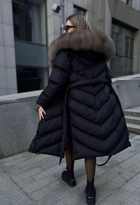 Christina | Elegante Freizeitjacke mit Kunstfellkragen