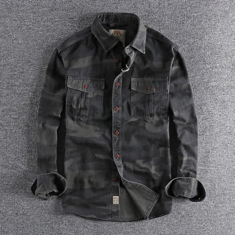 Adrie | Camouflage-Hemd – Lässiger Button-Up Stil
