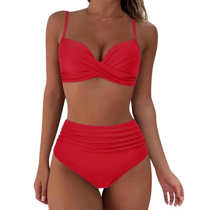 Wilma | Hochschnitt-Bikini mit Wickel-Top