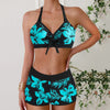 Dorothea | Hochgeschnittener Tankini mit Blumenmuster
