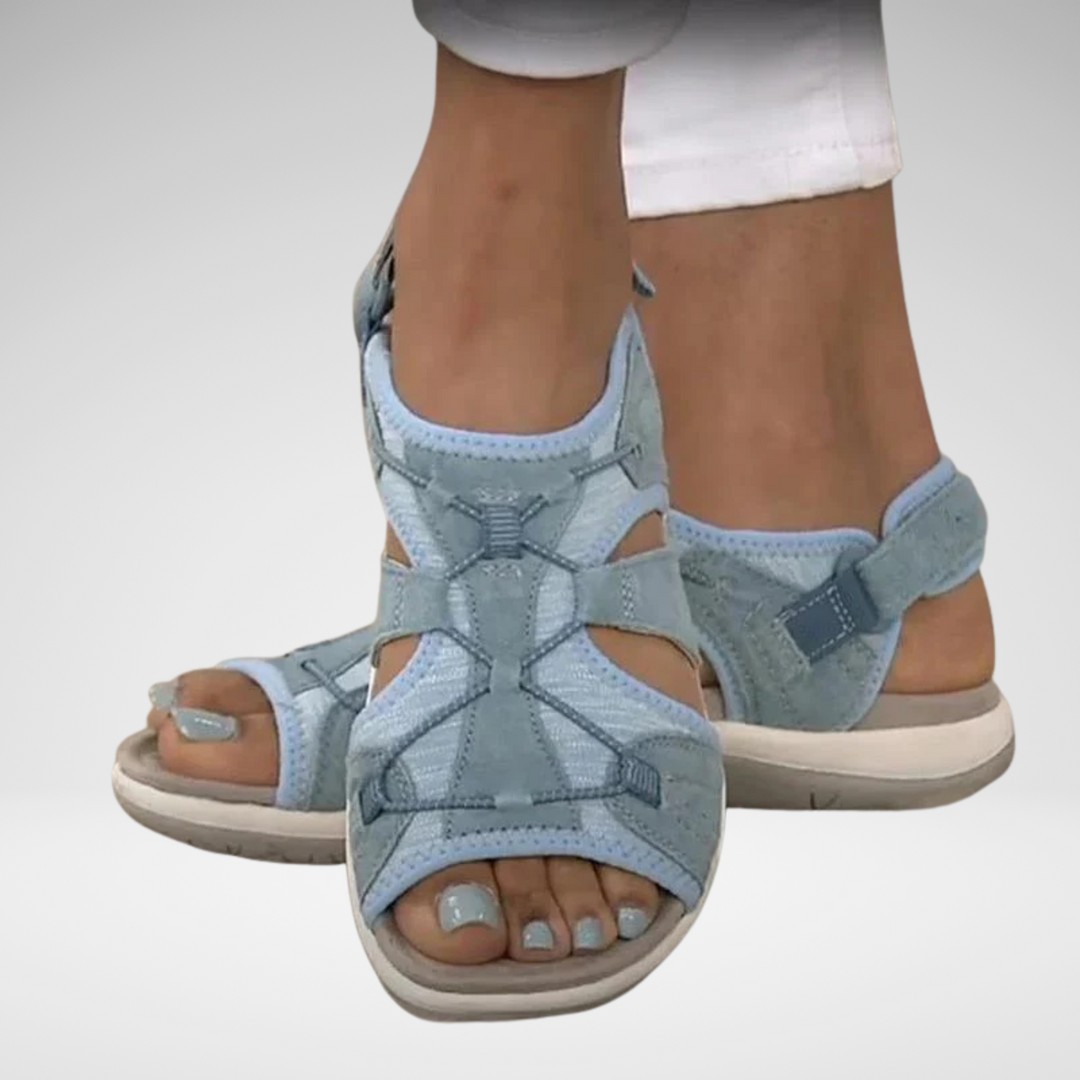 Ursula | Sandalen mit Blumenmuster