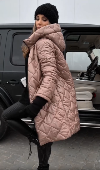 Anna | Elegante Stepp-Winterjacke mit Warmem Kapuze