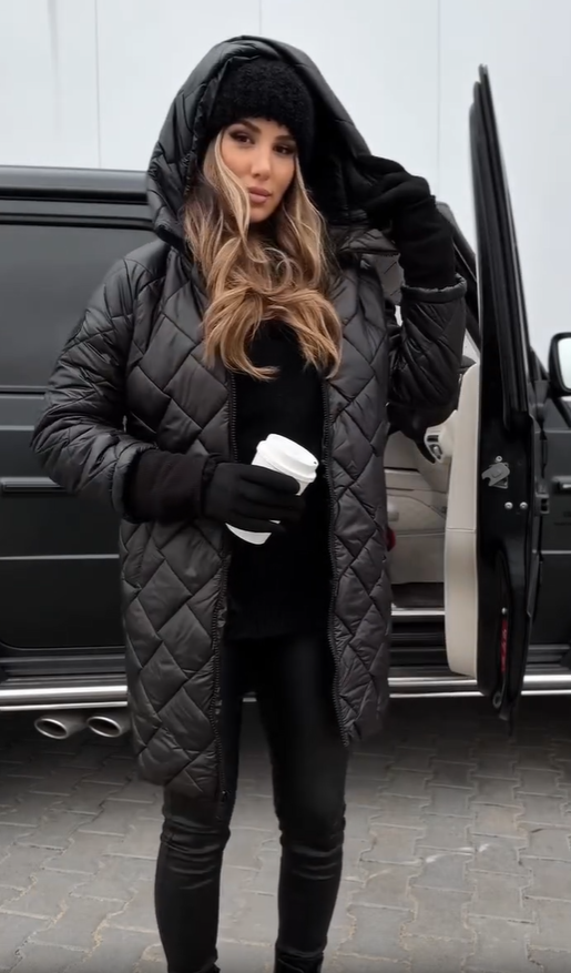 Anna | Elegante Stepp-Winterjacke mit Warmem Kapuze