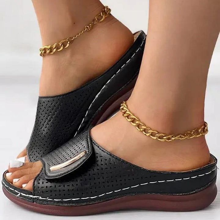 Joanna | Minimalistische Slip-On-Sandalen
