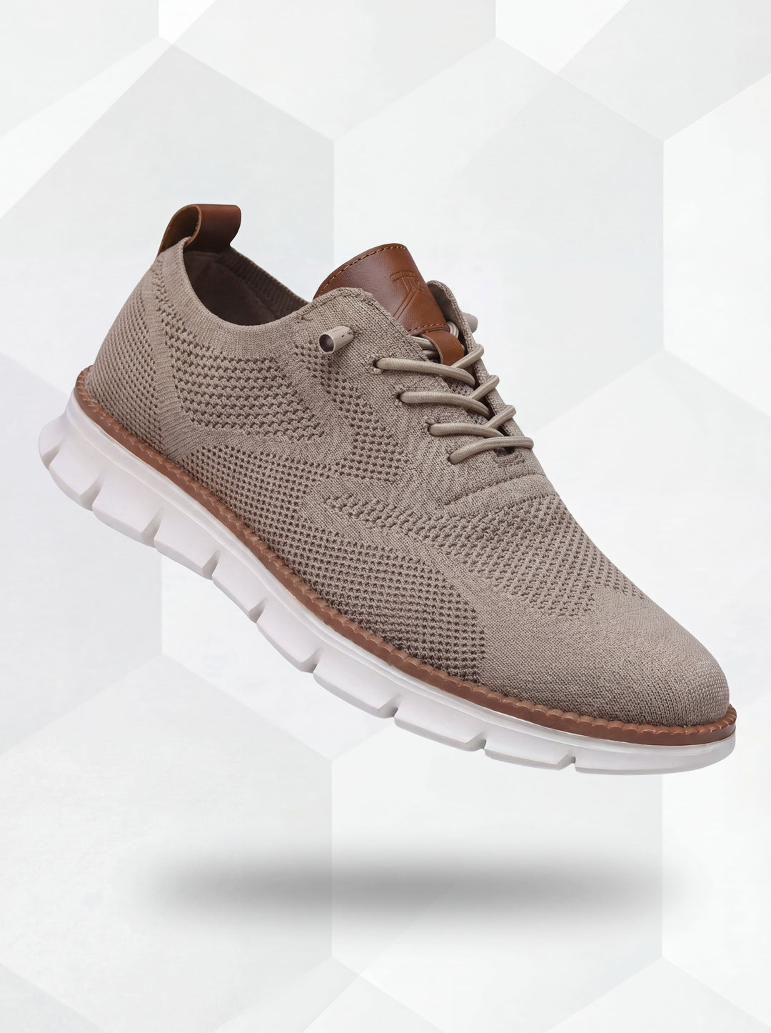 Robin | Atmungsaktive Alltagsschuhe – Khaki-Weiß